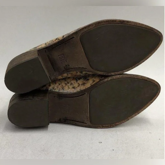 Frye Leather Melanie Snakeskin Embossed Mule - Picture 4 of 7